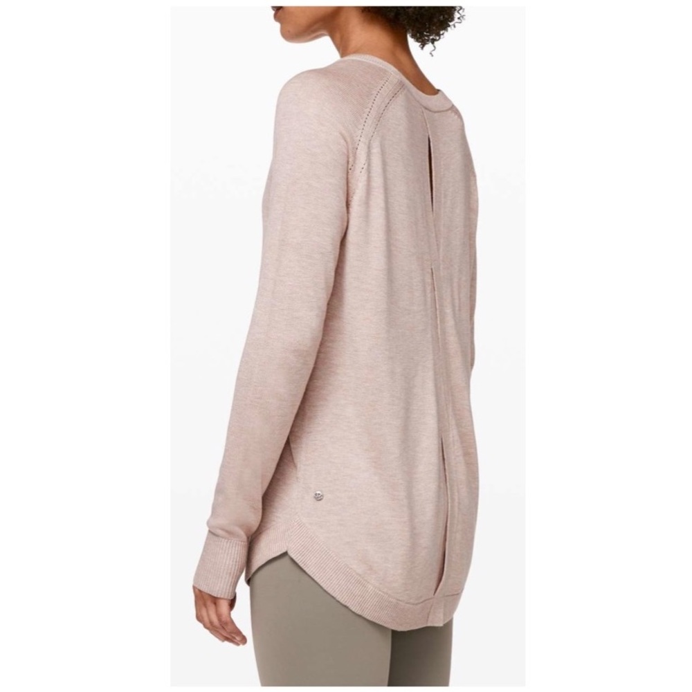 Lululemon Lead with Your Heart Women’s Lightweight Sweater Heathered Pink Bliss